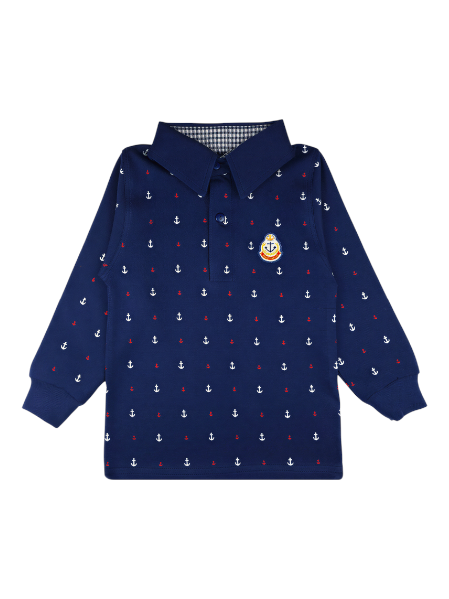 POLO MANGA LARGA ANCLA