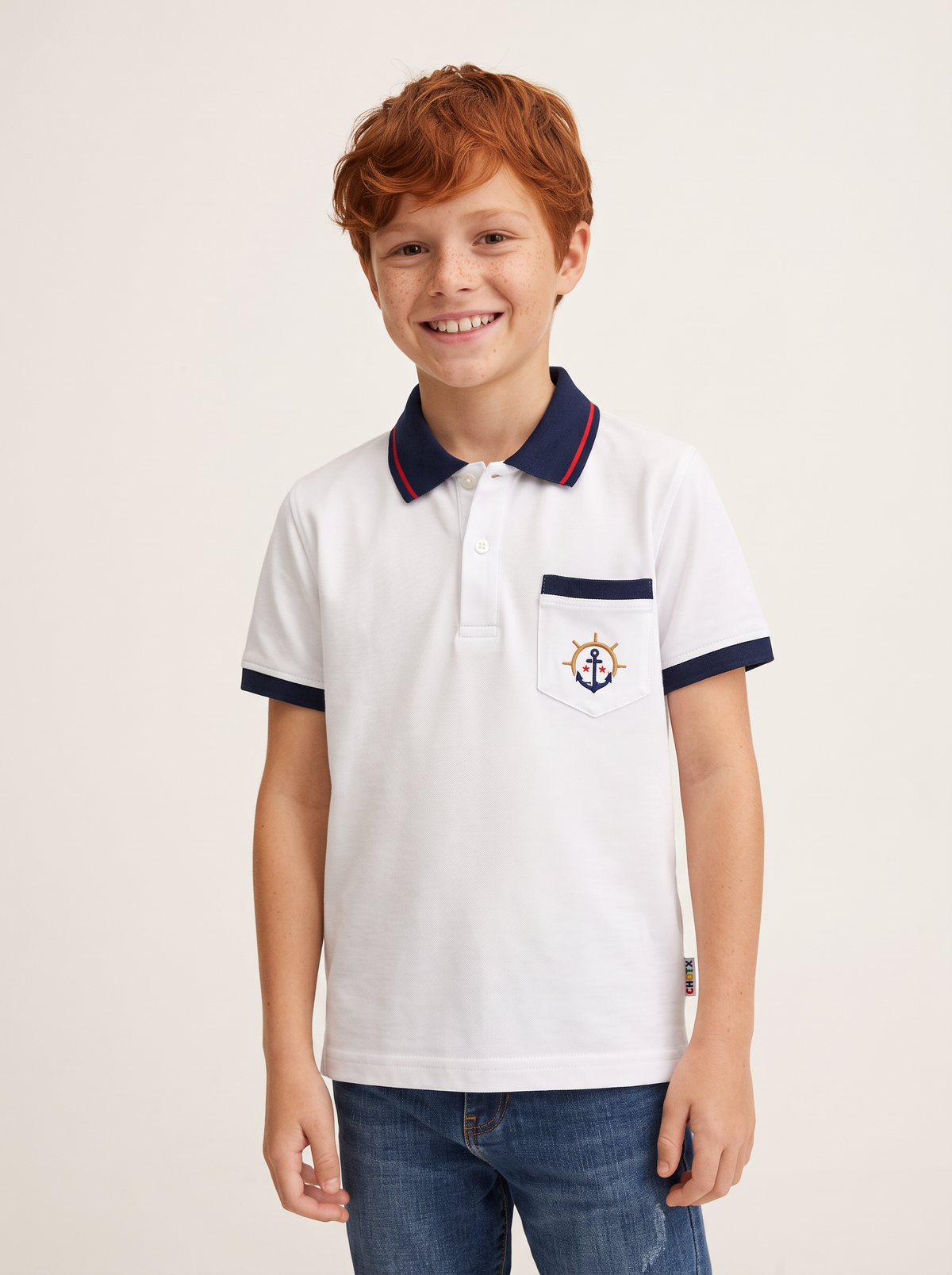 POLO MANGA CORTA ANCLA