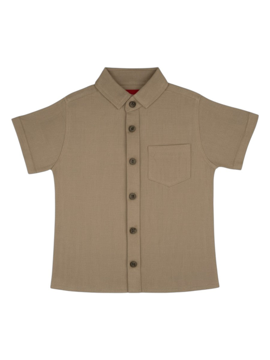 CAMISA LINO MANGA CORTA