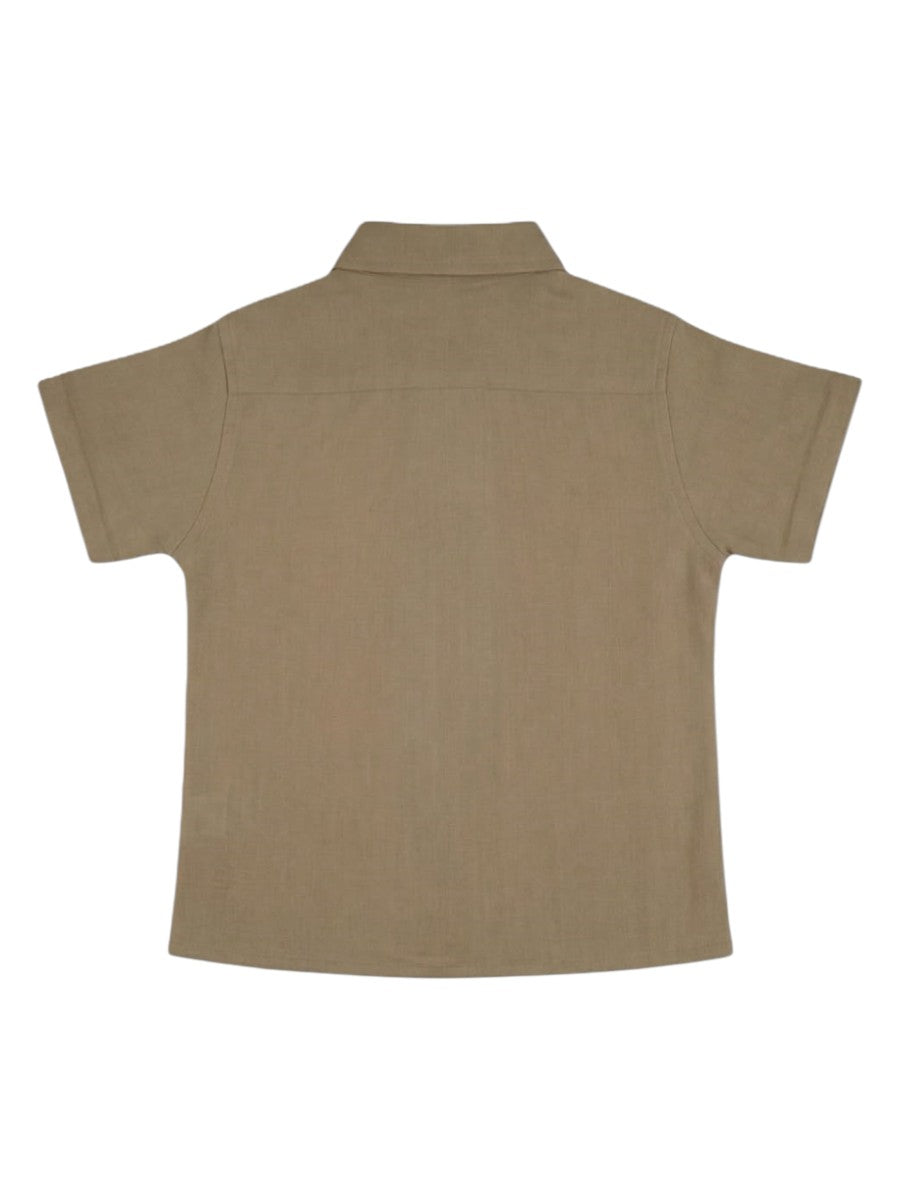 CAMISA LINO MANGA CORTA