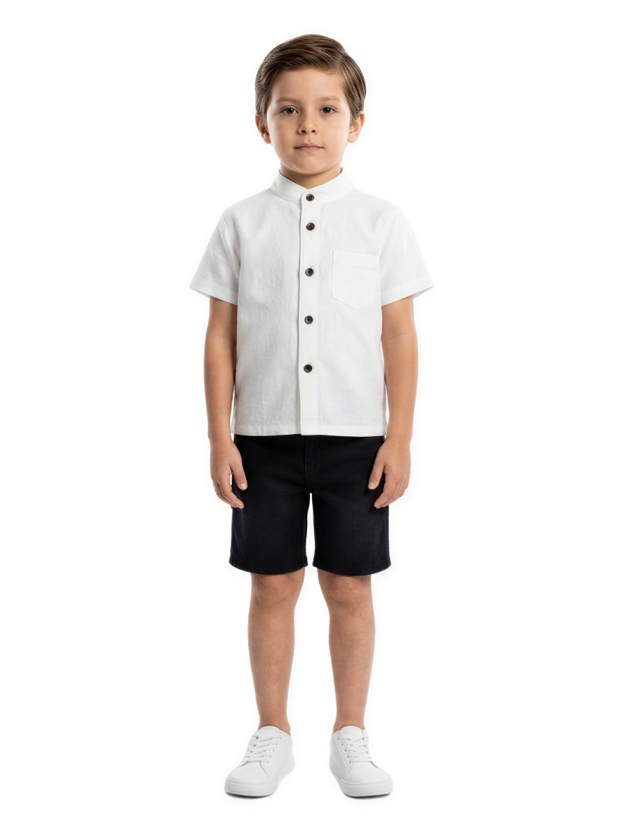CAMISA LINO MANGA CORTA