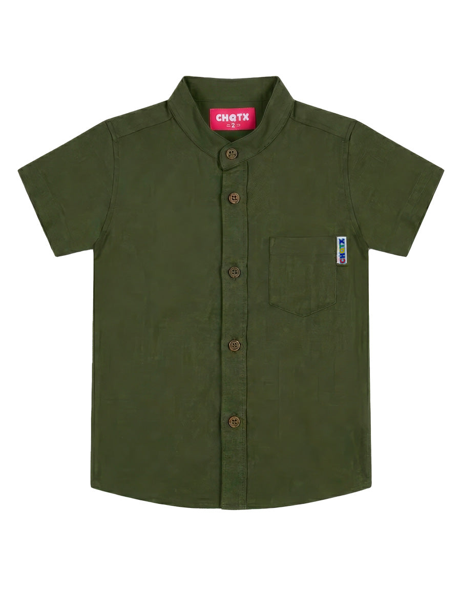 CAMISA LINO MANGA CORTA