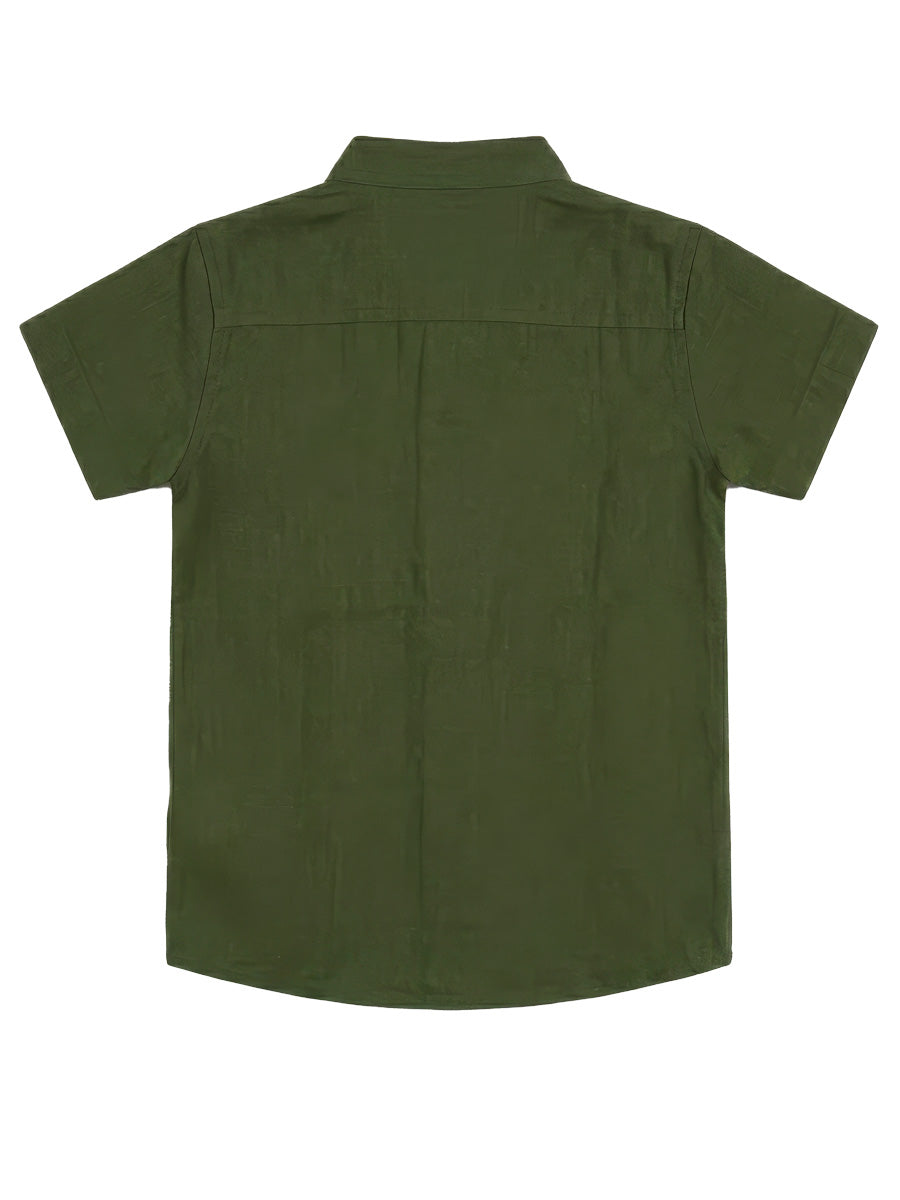 CAMISA LINO MANGA CORTA