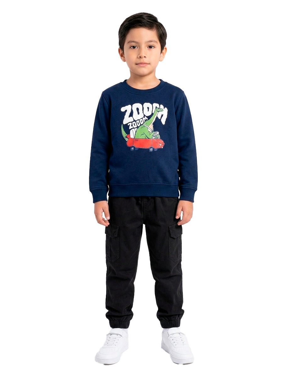 POLERA FRANELA ZOOOM DINO