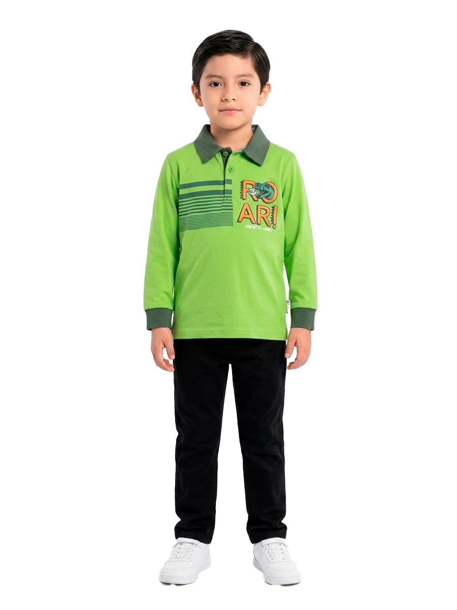 POLO MANGA LARGA THE JUNGLE ROAR