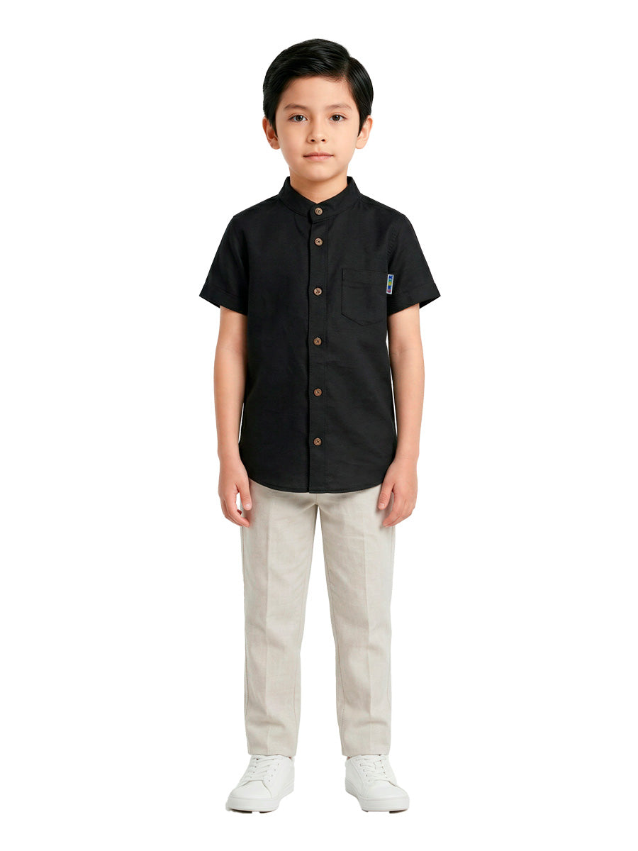 CAMISA LINO MANGA CORTA