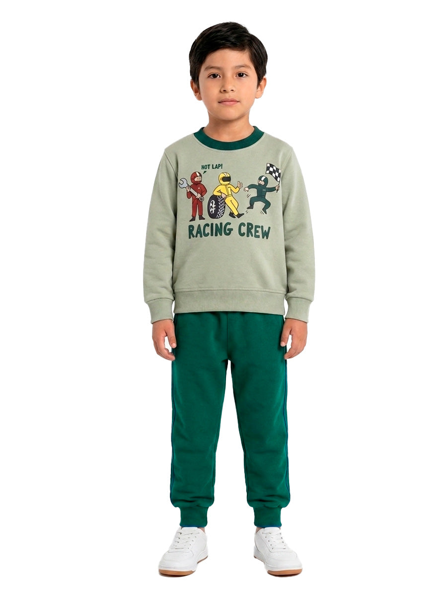 POLERA FRANELA RACING CREW