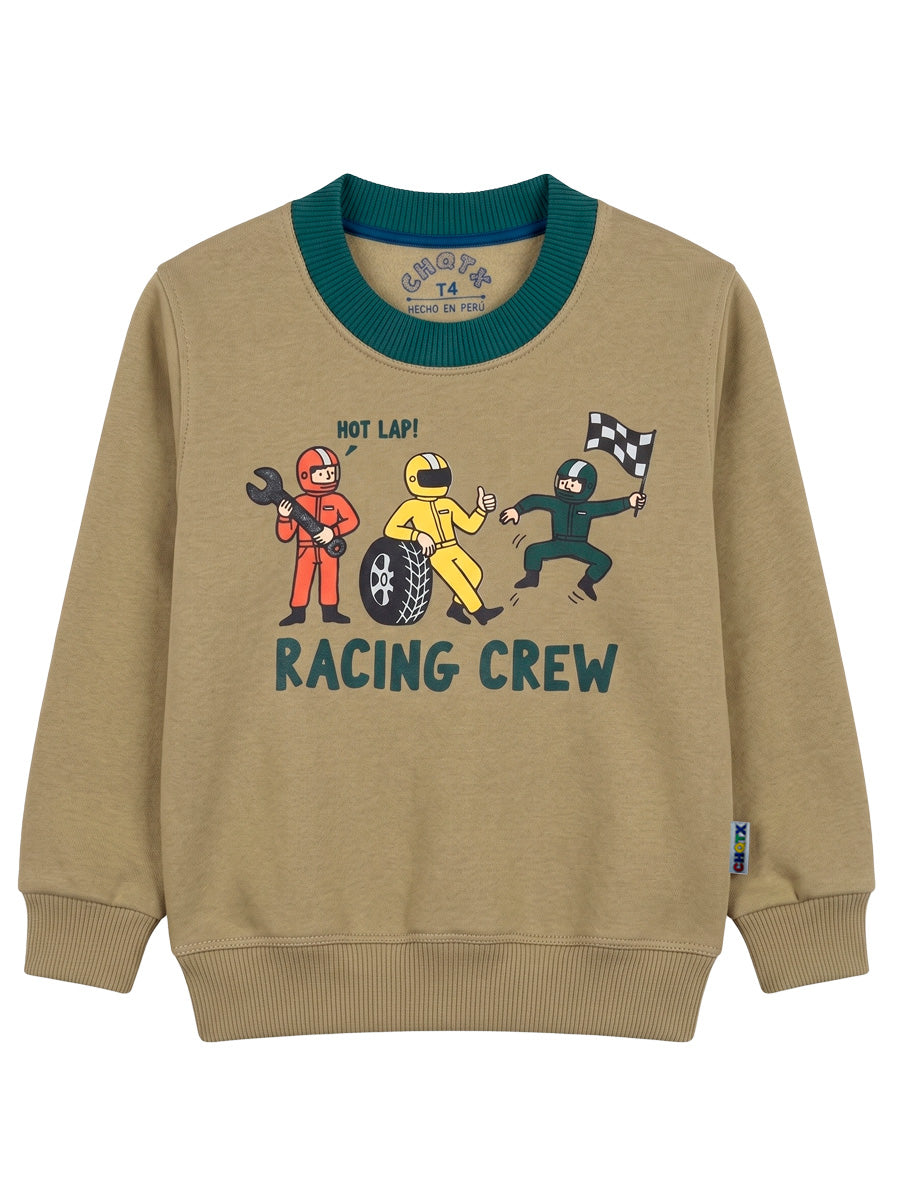 POLERA FRANELA RACING CREW