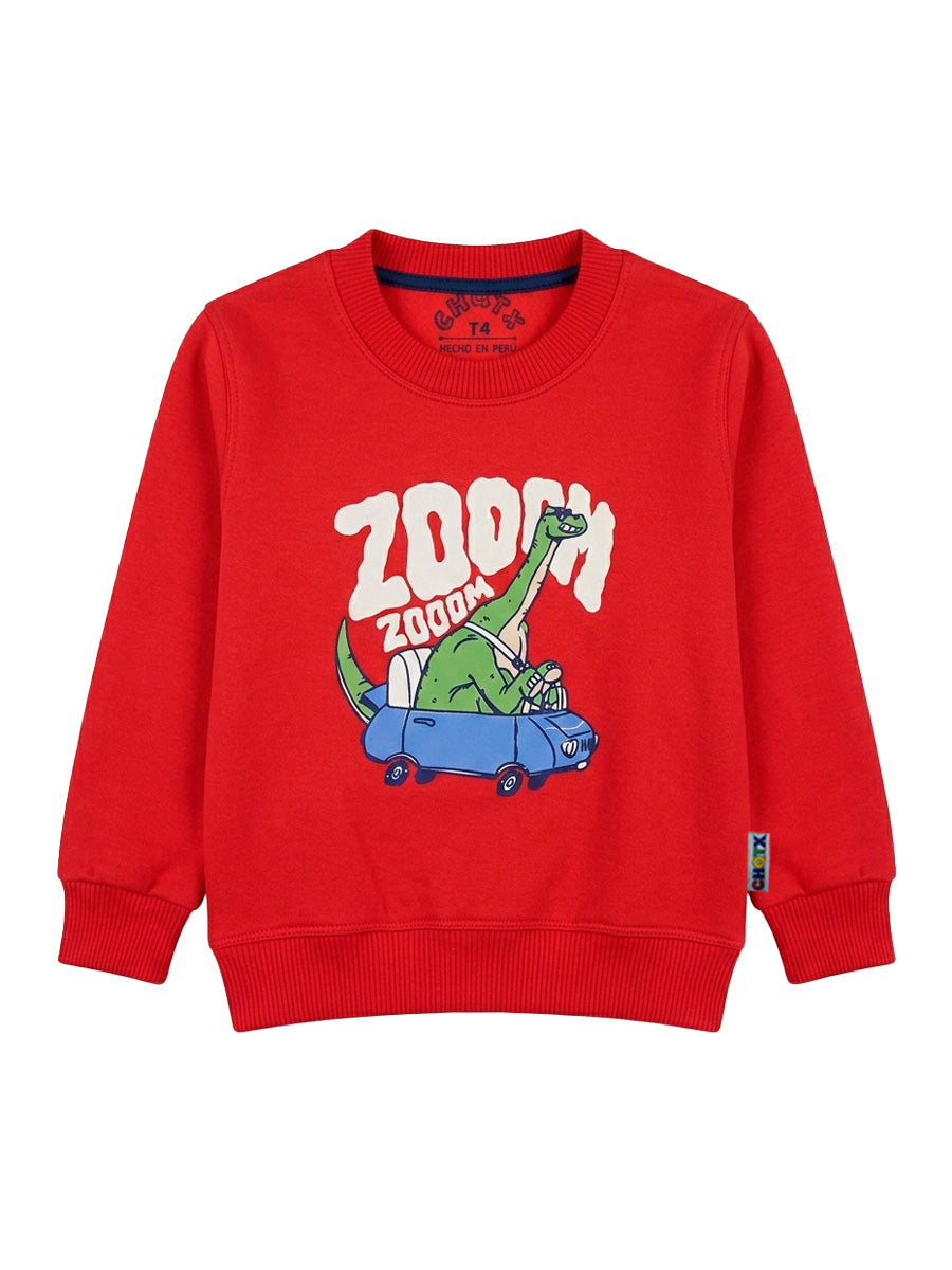 POLERA FRANELA ZOOOM DINO
