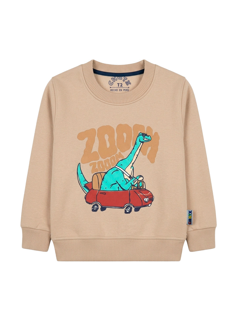 POLERA FRANELA ZOOOM DINO