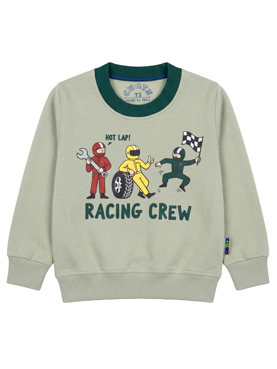 POLERA FRANELA RACING CREW