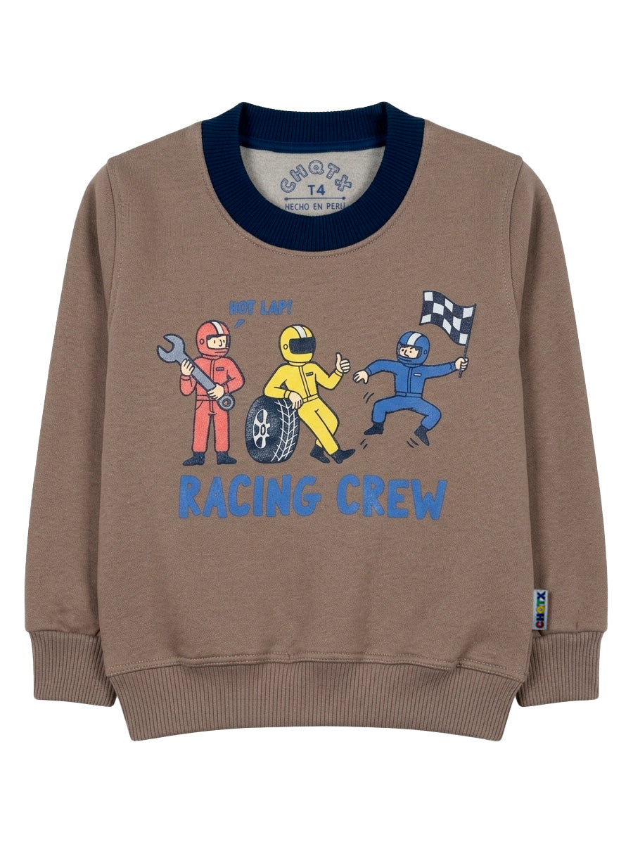 POLERA FRANELA RACING CREW