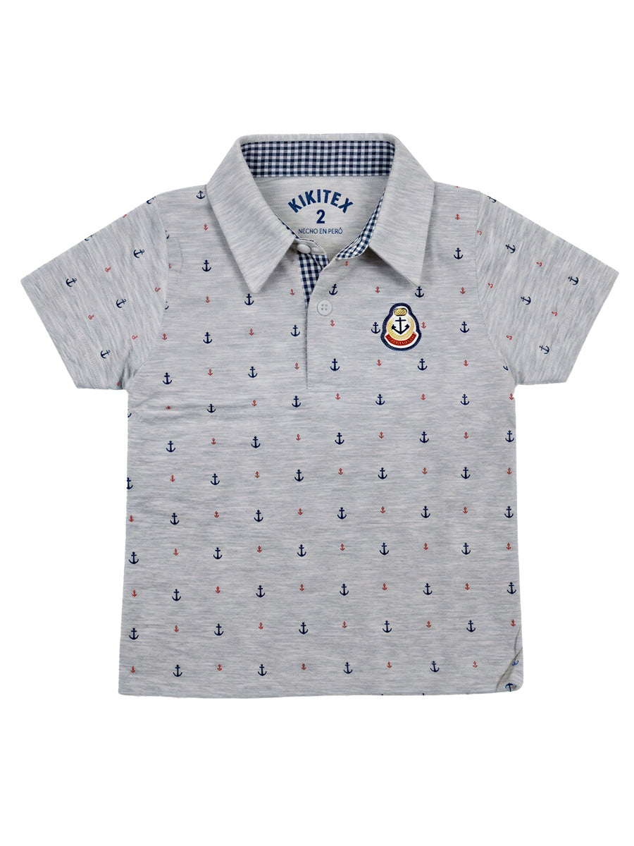 POLO MANGA CORTA ANCLA