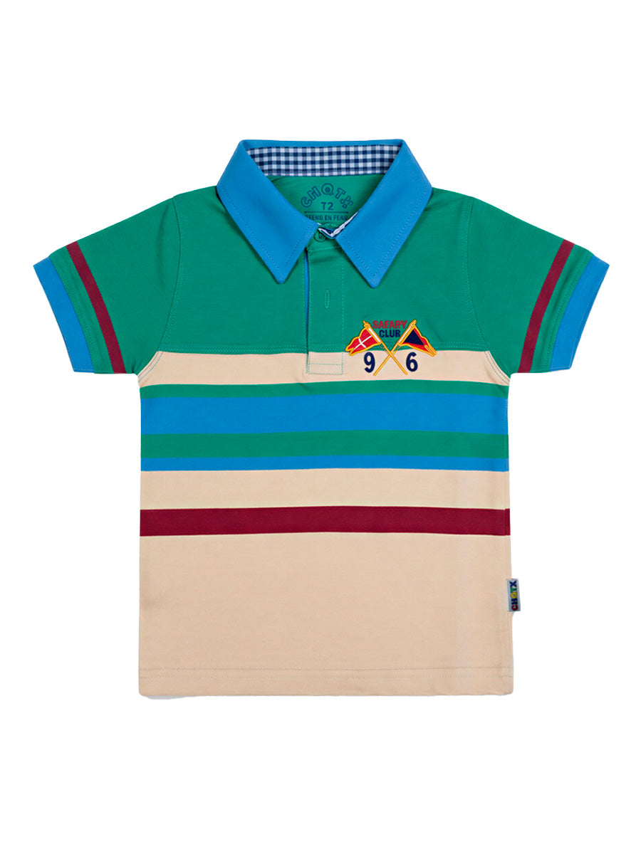 Polo Manga Corta Bandera para niños – color Beige