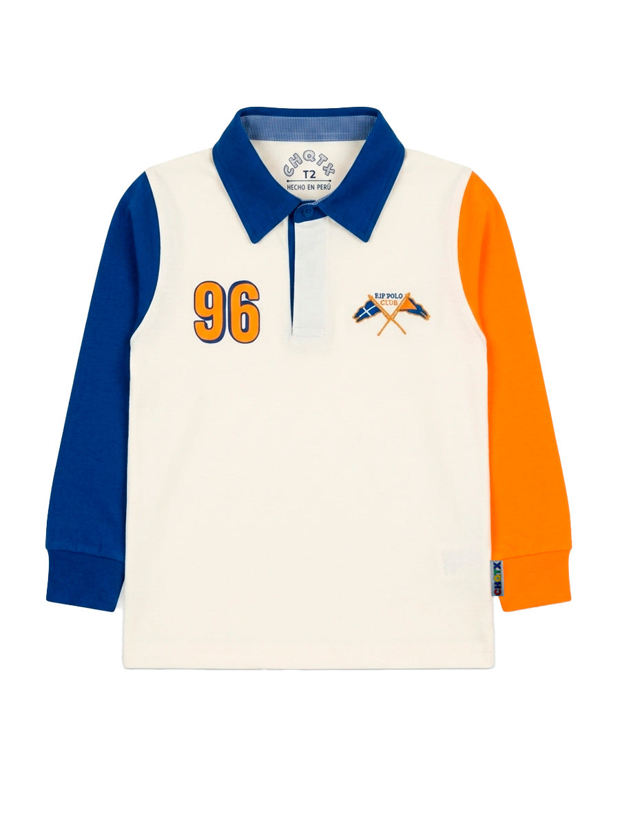 POLO CAMISERO MANGA LARGA BANDERA