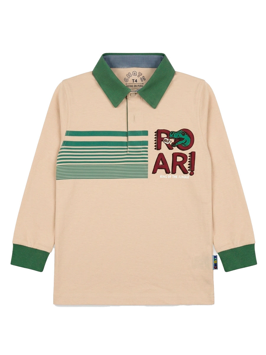 POLO MANGA LARGA THE JUNGLE ROAR