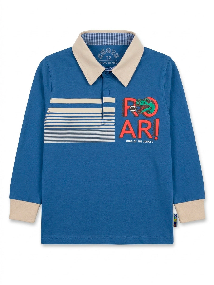 POLO MANGA LARGA THE JUNGLE ROAR