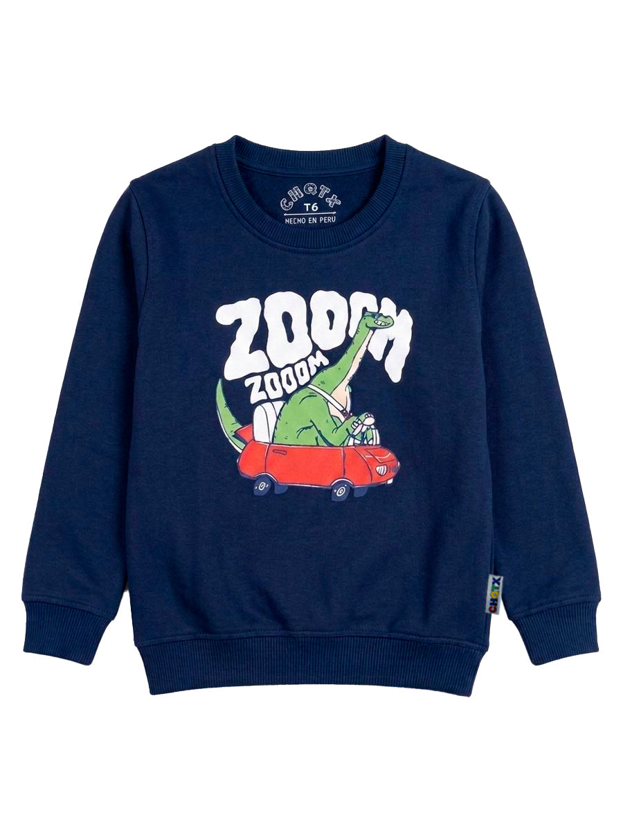 POLERA FRANELA ZOOOM DINO