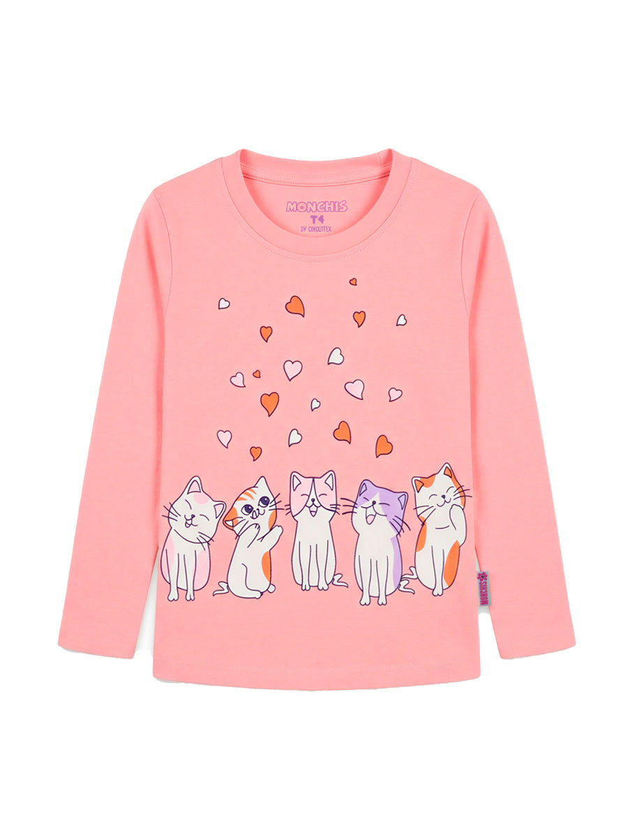 POLO MANGA LARGA GATITO