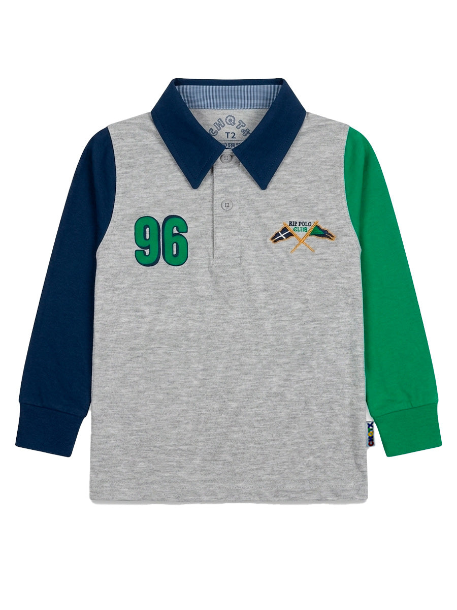 POLO CAMISERO MANGA LARGA BANDERA