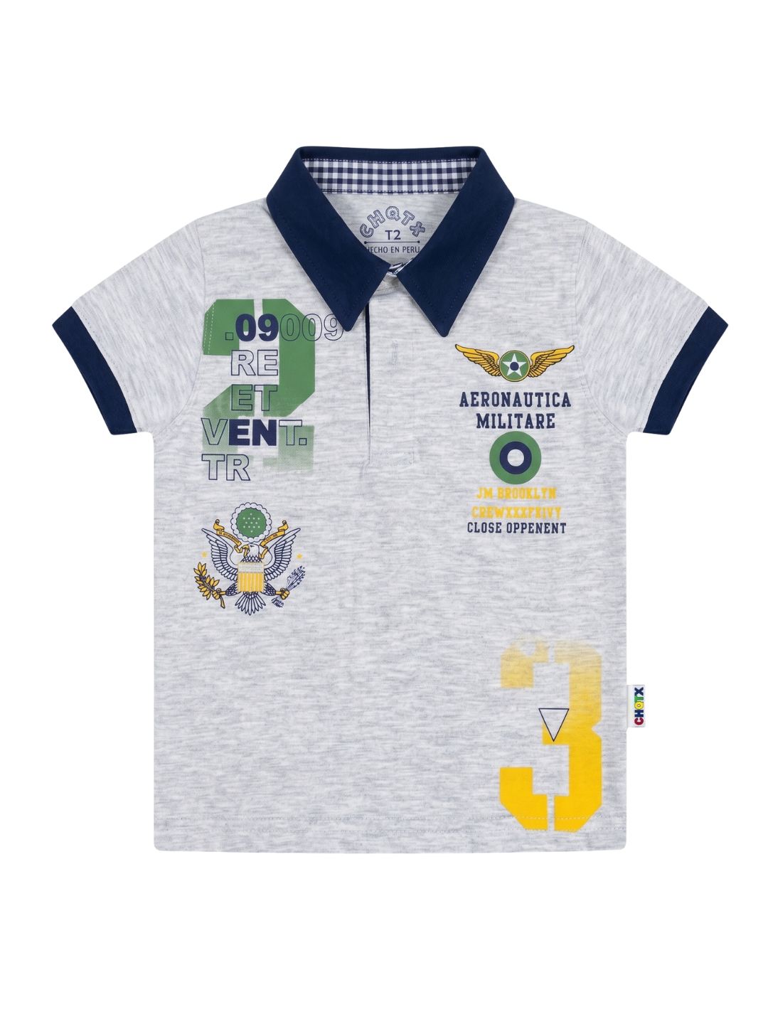 Polo Manga Corta Militar – color Melange