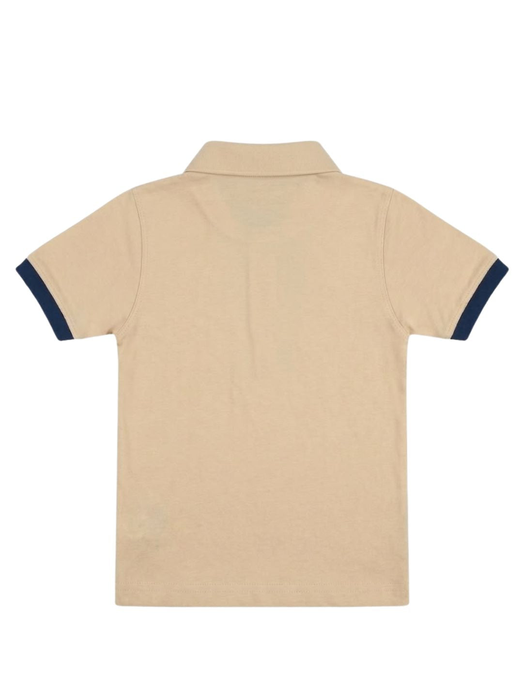 Polo Manga Corta  Travel para niños – color Beige, detalle 2