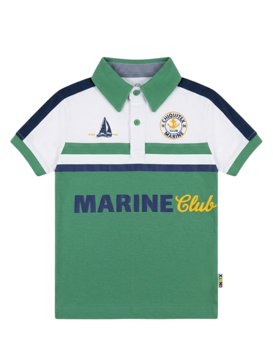 Polo Manga Corta Esp Marine para niños – color Verde Olivo