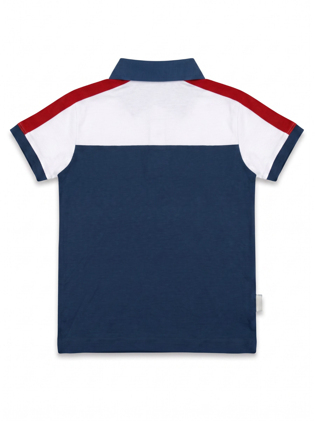 Polo Manga Corta Esp Marine para niños – color Acero, detalle 2