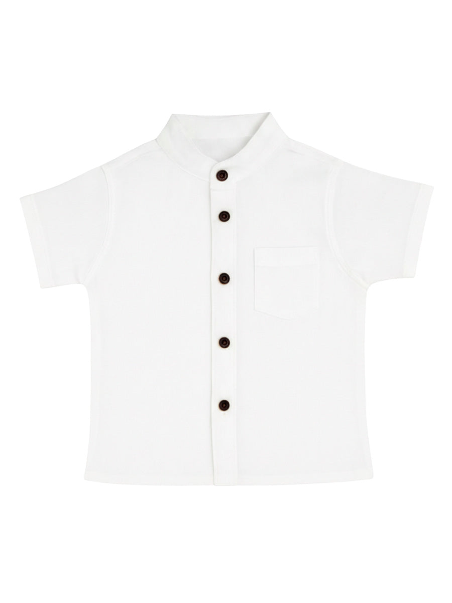 CAMISA LINO MANGA CORTA