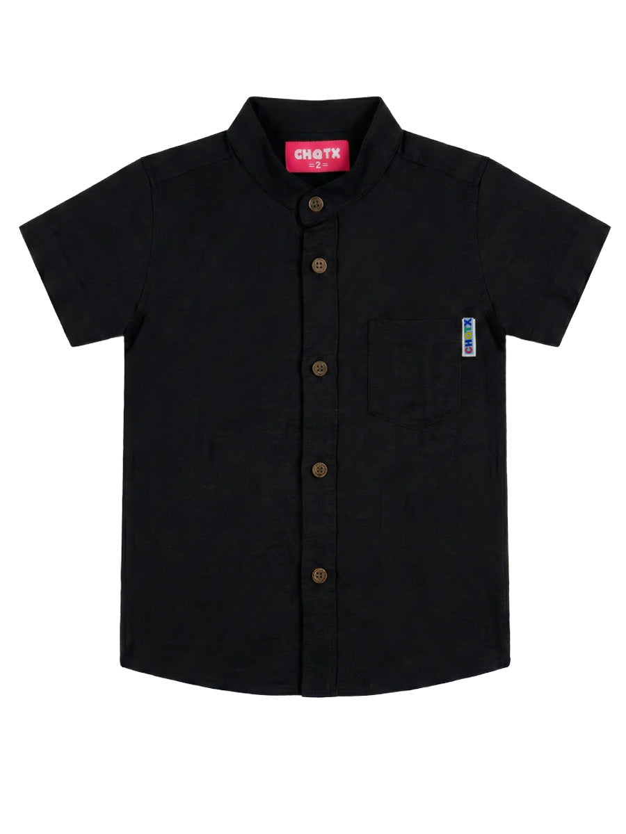 CAMISA LINO MANGA CORTA